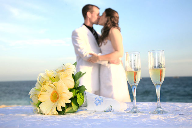 Beach Wedding Sandcastles