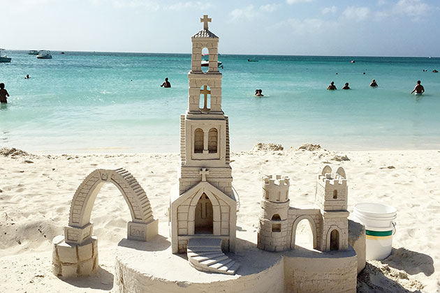 Church Sandcastle in Los Cabos