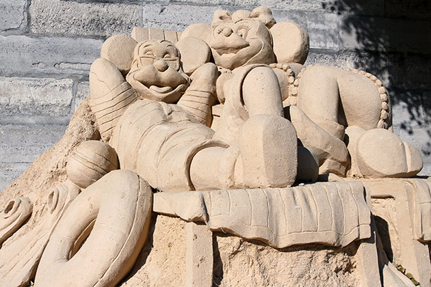 Mickey Mouse Sand Sculpture